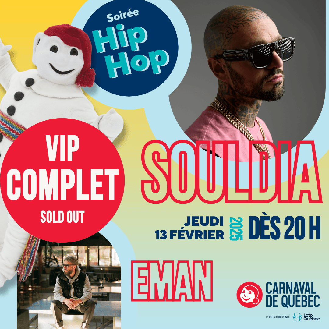 COMPLET | VIP | SOIRÉE HIP HOP | SOULDIA | 13 FÉV. 2025